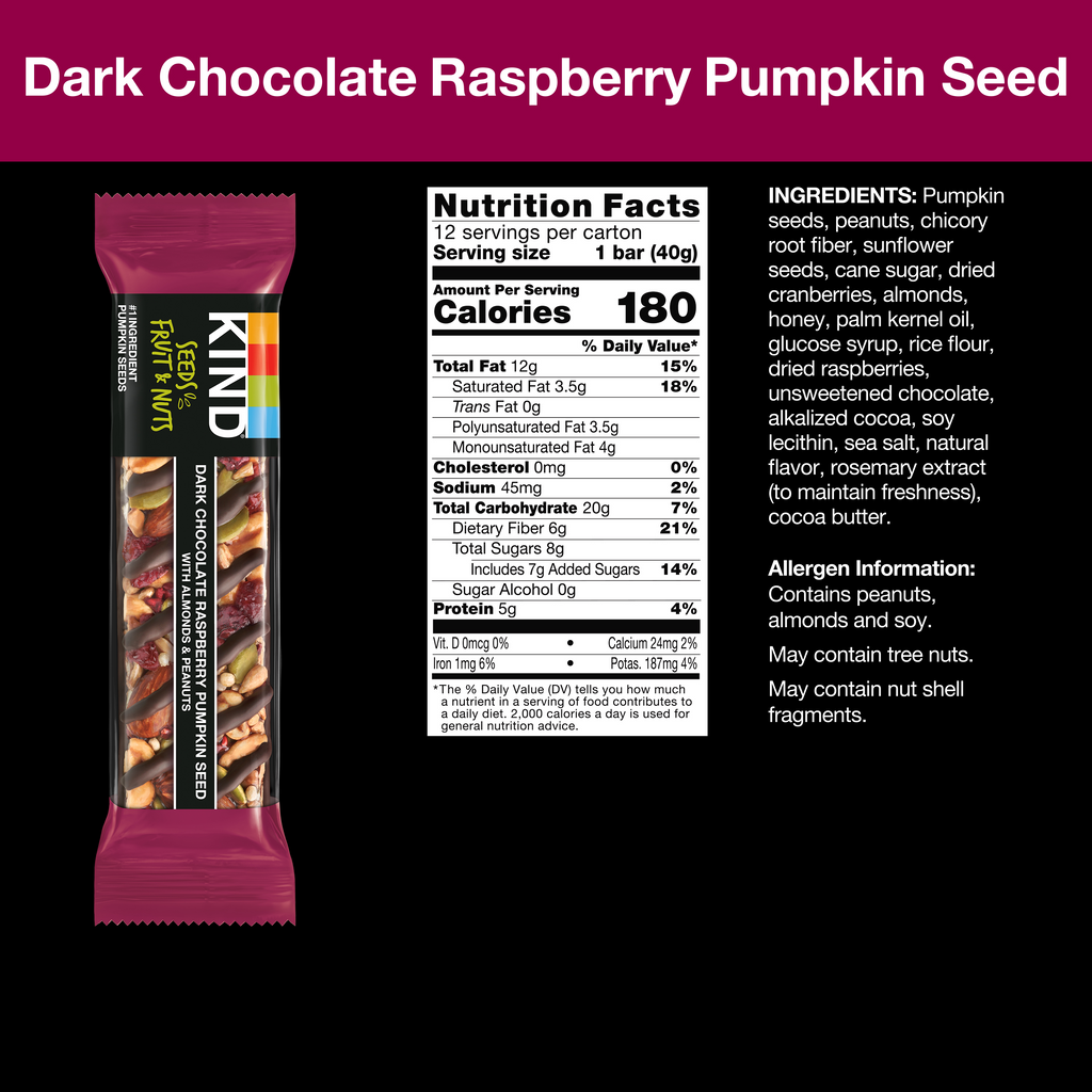 Dark Chocolate Raspberry Pumpkin Seed